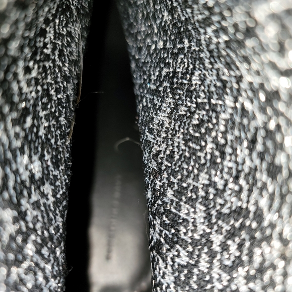 Something Navy metallic heeled sock bootie - Picture 3 of 7